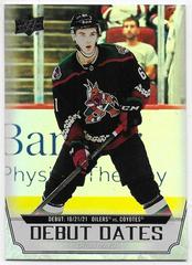 Dysin Mayo #DD-20 Hockey Cards 2022 Upper Deck Debut Dates Prices