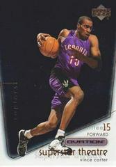 Vince Carter #S2 Basketball Cards 2000 Upper Deck Ovation Superstar Theatre Prices