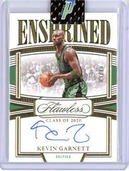 Kevin Garnett [Gold] #3 Basketball Cards 2022 Panini Flawless Enshrined Signature Prices