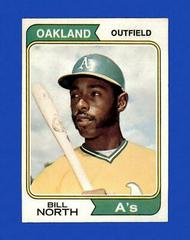 Bill North #345 Baseball Cards 1974 Topps Prices