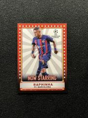 Raphinha #NS-4 Soccer Cards 2022 Topps UEFA Club Competitions Now Starring Prices