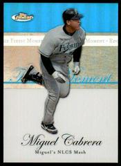 Miguel Cabrera [Blue Refractor] Baseball Cards 2007 Finest Rookie Moments Prices