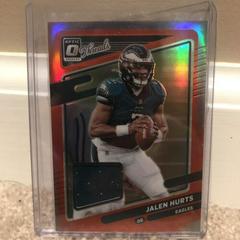 Jalen Hurts [Red] #TH-7 Football Cards 2021 Panini Donruss Optic Threads Prices