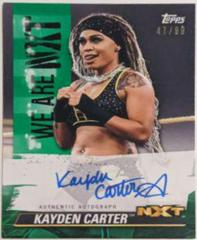 Kayden Carter [Green] Wrestling Cards 2021 Topps WWE We Are NXT Autographs Prices