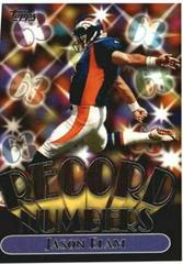 Jason Elam Football Cards 1999 Topps Record Numbers Prices