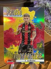 Thiago Almada [Red Red] Soccer Cards 2023 Finest MLS Prized Footballers Fusion Prices