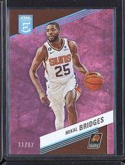 Mikal Bridges [FOTL Pink] #107 Basketball Cards 2022 Panini Donruss Elite Prices