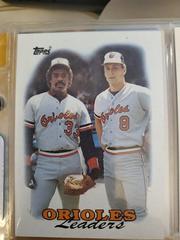 Orioles Leaders [E. Murray, C. Ripken Jr.] Baseball Cards 1988 Topps Tiffany Prices