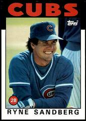 Ryne Sandberg Baseball Cards 1986 Topps Super Prices