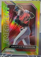 Kristian Robinson [Gold] Baseball Cards 2021 Panini Prizm Emergent Prices