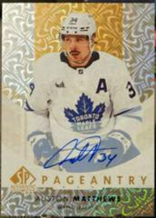 Auston Matthews [Autograph] Hockey Cards 2022 SP Authentic Pageantry Prices