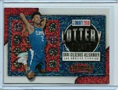 Shai Gilgeous Alexander #11 Basketball Cards 2018 Panini Contenders Lottery Ticket Prices