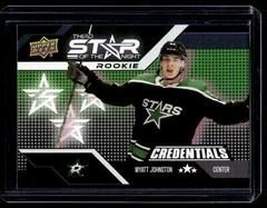 Wyatt Johnston [Rookie] Hockey Cards 2022 Upper Deck Credentials 3rd Star of the Night Prices