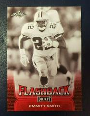 Emmitt Smith [Red] #92 Football Cards 2020 Leaf Draft Prices