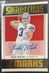 Mike White Football Cards 2018 Donruss Signature Marks Prices