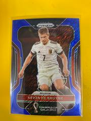 Kevin De Bruyne [Blue Shimmer] #19 Soccer Cards 2022 Panini Prizm World Cup Prices