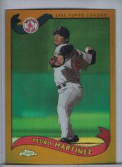 Pedro Martinez [Gold Refractor] Baseball Cards 2002 Topps Chrome Prices