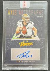 Drew Brees [Gold] #AX-DB Football Cards 2023 Panini Luminance Axis Autographs Prices