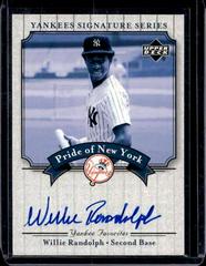 Willie Randolph Baseball Cards 2003 Upper Deck Yankees Signature Series Pride of NY Autograph Prices
