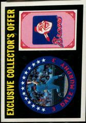 Dale Murphy [Exclusive Collector's Offer] Baseball Cards 1987 Sportflics Prices