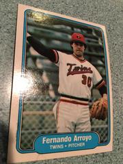 Fernando Arroyo #546 Baseball Cards 1982 Fleer Prices