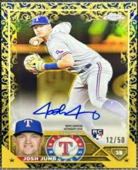 Josh Jung [Blue] #CGA-JJ Baseball Cards 2023 Topps Gilded Collection Chrome Gold Etch Autographs Prices