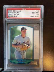 Matt Boone Baseball Cards 2000 Bowman Draft Picks Prices