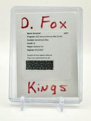 De'Aaron Fox [Blue] #7 Basketball Cards 2023 Donruss Elite Signature Prices