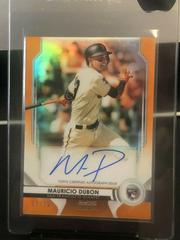 Mauricio Dubon [Orange Refractor] #MD Baseball Cards 2020 Bowman Sterling Rookie Autographs Prices