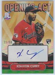 Xzavion Curry [Gold] #OAA-CUR Baseball Cards 2023 Topps Big League Opening Act Autographs Prices