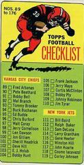 Checklist 89-176 Football Cards 1965 Topps Prices