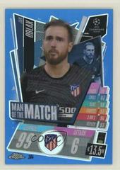 Jan Oblak [Blue Refractor] #184 Soccer Cards 2020 Topps Chrome Match Attax UEFA Champions League Prices