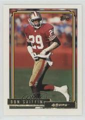 Don Griffin #577 Football Cards 1992 Topps Gold Prices