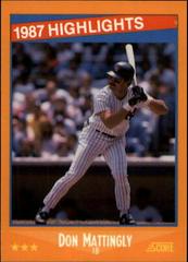Don Mattingly #658 Baseball Cards 1988 Score Glossy Prices