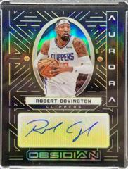 Robert Covington [Yellow] Basketball Cards 2021 Panini Obsidian Aurora Autographs Prices