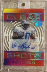 Barry Sanders [Signature Red] #CS-14 Football Cards 2021 Panini Illusions Clear Shots Prices