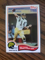 Dan Fouts [Record Breaker] Football Cards 1982 Topps Prices