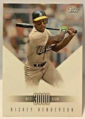 Rickey Henderson Baseball Cards 2017 Topps on Demand 3,000 Hit Club Prices