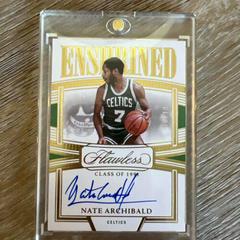 Nate Archibald [Gold] #19 Basketball Cards 2022 Panini Flawless Enshrined Signature Prices