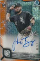 Jake Burger [Orange Refractor] Baseball Cards 2022 Bowman Chrome Mega Box Rookies Autographs Prices