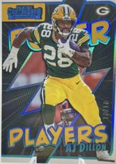 AJ Dillon [Platinum] #PWR-AJD Football Cards 2022 Panini Contenders Power Players Prices