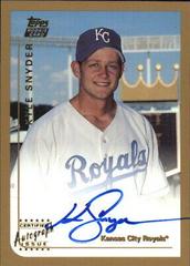 Kyle Snyder [Certified Autograph] #T68 Baseball Cards 1999 Topps Traded Prices