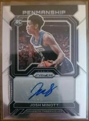 Josh Minott #RP-JMM Basketball Cards 2022 Panini Prizm Rookie Penmanship Autographs Prices