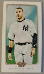 Derek Jeter [Mini Piedmont] #162 Baseball Cards 2010 Topps 206 Prices