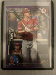 Mike Trout [Purple] Baseball Cards 2016 Bowman Prices