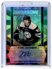 Kent Johnson [Spectrum] #SCR-KJ Hockey Cards 2022 Upper Deck Black Diamond Sparkling Rookie Scripts Prices