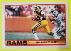 Greg Bell [Bell Runs To Glory] Football Cards 1989 Topps Prices