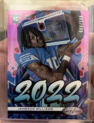 Jameson Williams [Pink] #2022-10 Football Cards 2022 Panini Certified 2022 Prices