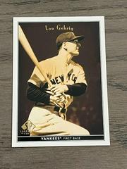 Lou Gehrig #48 Baseball Cards 2002 SP Legendary Cuts Prices
