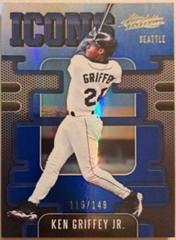 Ken Griffey Jr. [Spectrum Blue] #I-3 Baseball Cards 2021 Panini Absolute Icons Prices